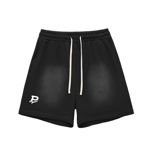 Prevayle Unisex Sun Fade Raw Edge Cotton Shorts