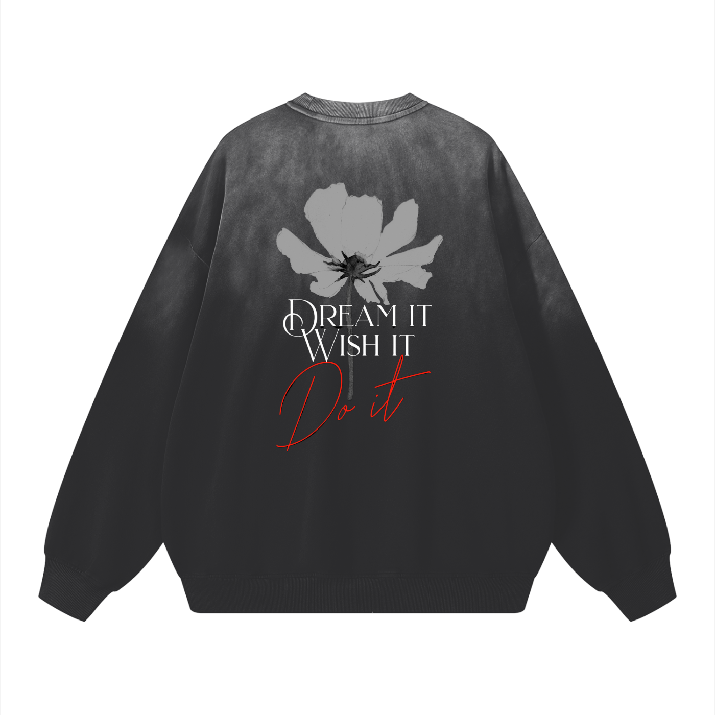 Prevayle Unisex Pure Cotton Wash Drop-Shoulder Sweatshirt