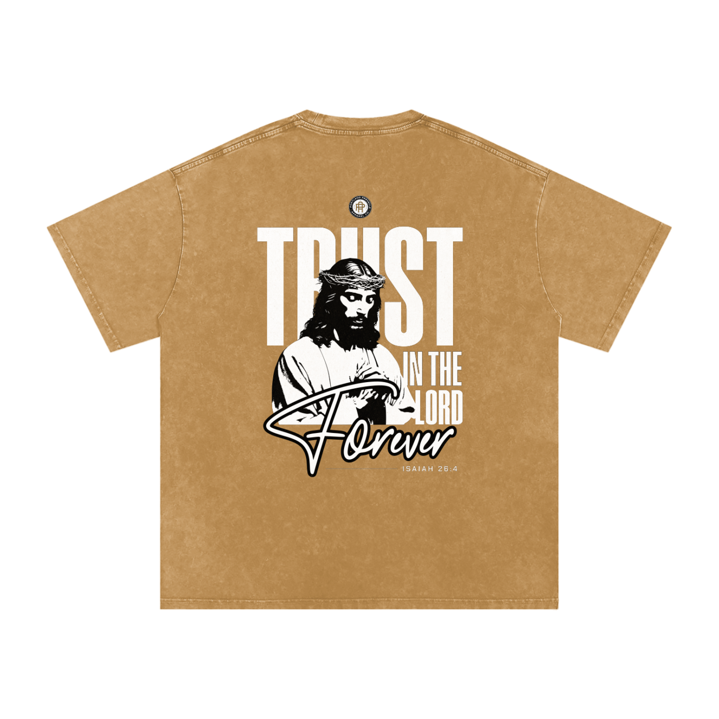 Prevayle "Trust In The Lord Forever" Unisex Acid Wash Oversize T-Shirt