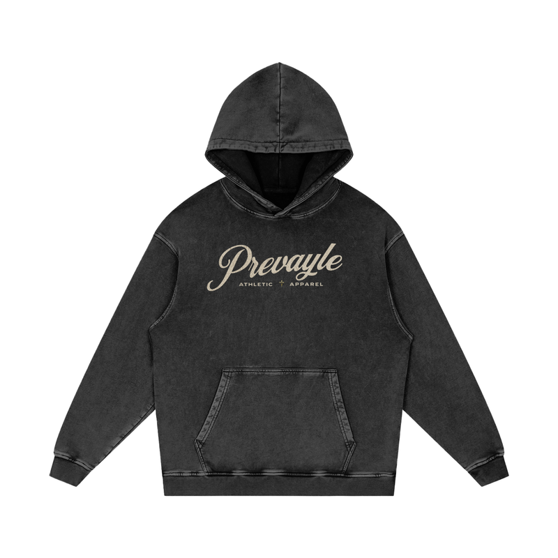 Prevayle "Keep Going" Unisex Acid Wash Oversize Hoodie